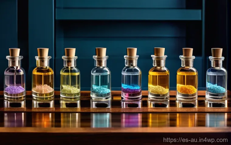뉴아날로그 트렌드와 향수 산업의 진화 - **"Aromatic Journey: Niche Perfume as a Storyteller"**
    A visually stunning, conceptual image dep...